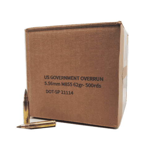 Xm855 5.56 NATO – U.S. Military XM855 Green Tip – 500 Rounds