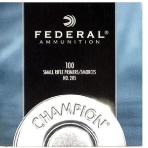 Federal 205 Primers Champion Small Rifle Box of 1000 (10 Trays of 100)