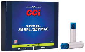 Pest Control Shotshell 38 Spl/357 Mag 9 Shot Size