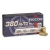 Fiocchi Shooting Dynamics Ammunition 380 ACP 95 Grain Full Metal Jacket 500 rounds