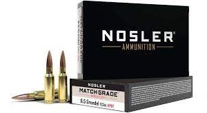 Nosler Match Grade 6.5mm Grendel 123 Grain Hollow Point Boat Tail Brass Cased 500 rounds
