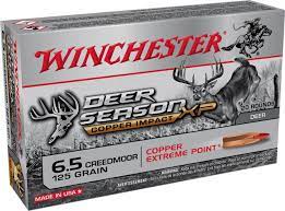 Winchester DEER SEASON XP-COPPER IMPACT 6.5 Creedmoor 125 grain Copper Extreme Point Polymer Tip 500 rounds