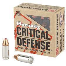 Hornady Critical Defense 9mm Luger 115 Grain Flex Tip eXpanding 500 rounds