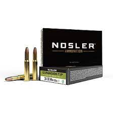 Nosler .30-30 Winchester 150 Grain E-Tip Lead-Free Brass Cased Centerfire Rifle Ammunition 500 rounds