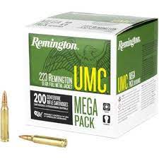 Remington UMC 223 Remington Ammo 55 Grain FMJ Mega Pack 200 Rounds