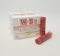 Nobel Sport Italia 28 Gauge Ammunition ANS2875CASE 2-3/4" 7-1/2 Shot 3/4oz 1300fps CASE 250 Rounds