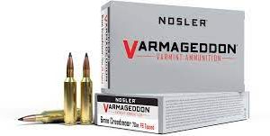 Nosler Varmageddon Ammunition 243 Winchester 70 Grain Polymer Tip Flat Base Box of 20