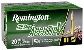 Remington Premier Varmint Ammunition 243 Winchester 75 Grain AccuTip Boat Tail Box of 20