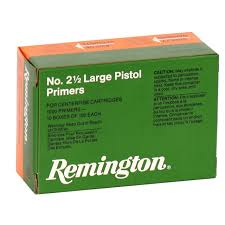 Remington Large Pistol Primers #2-1/2 Box of 3000 (3 BOXES OF 1000)