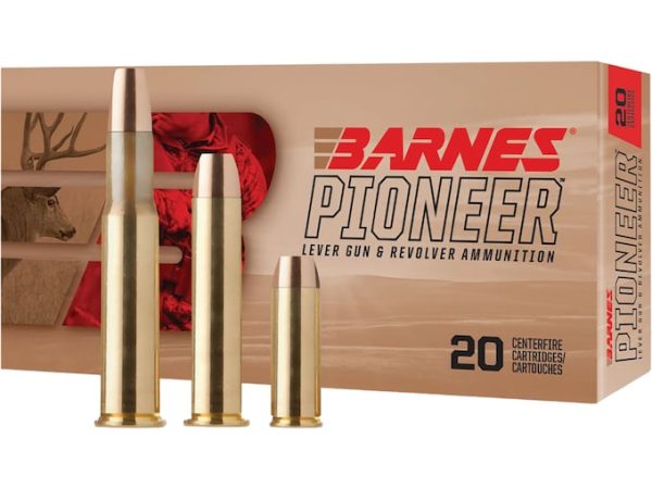 Barnes Pioneer 45-70 Government Ammo 400 Grain Barnes Original Jacketed Flat Nose Box of 20