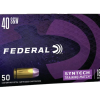 Federal Syntech Training Match Ammunition 40 S&W 180 Grain Total Synthetic Jacket