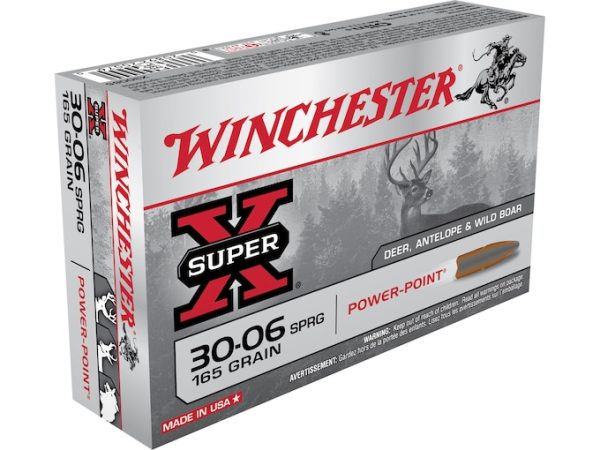 Winchester Super-X Ammunition 30-06 Springfield 165 Grain Power-Point 500 rounds