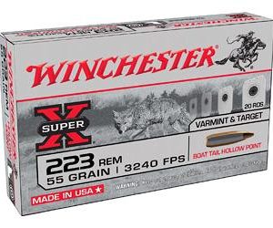 1000 Rounds of .223 Ammo by Winchester - 55gr FMJ