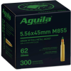 Aguila Ammunition 5.56x45mm NATO 62 Grain M855 SS109 Penetrator Full Metal Jacket