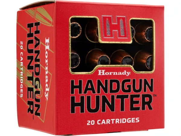 Hornady Handgun Hunter 44 Remington Magnum Ammo 200 Grain Hornady MonoFlex Solid Hollow Point Lead Free Box of 20