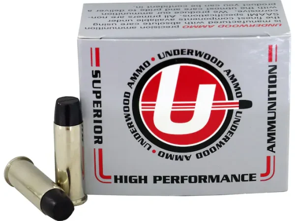 Underwood 44 Remington Magnum Ammo 305 Grain Flat Nose Box of 20