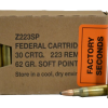 Federal Factory Second Law Enforcement Tactical Ammunition 223 Remington 62 Grain Bonded Soft Point