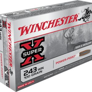 Winchester SUPER-X RIFLE .243 Winchester 100 grain Power-Point Brass Cased 500 rounds