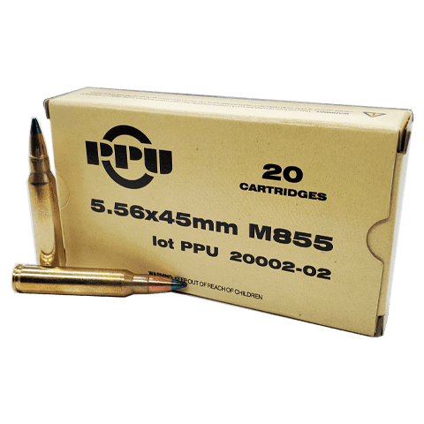 Xm855 5.56 Nato – PPU Military Grade XM855 62 Grain FMJ