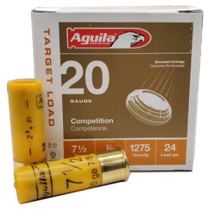 20 Gauge – Aguila 2-3/4″ Competition 7-1/2 Shot Target Load