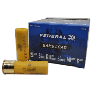 20 Gauge – Federal 2-3/4″ Game Load #6 Shot