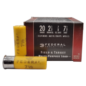 20 Gauge – Federal 2-3/4″ Multi-Purpose Load 7.5 Shot