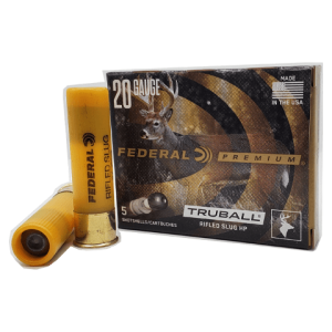 20 Gauge – Federal 3″ Truball 3/4 oz Rifled Slug – 5 Rounds