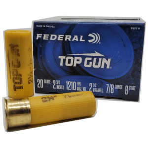 20 Gauge – Federal 2-3/4″ Target Load 8 Shot – 25 Rounds