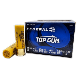 20 Gauge – Federal 2-3/4″ Top Gun #9 Shot – 25 Rounds