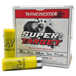 20 Gauge – Winchester Super-Target 2-3/4″ #7.5 Shot – 25 Rounds