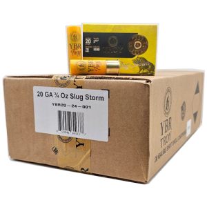 20 Gauge – YRB Troy 2-3/4″ Slug Storm 3/4 oz Rifled Slug – 200 Rounds