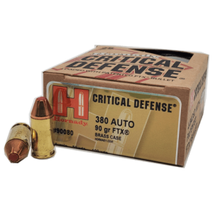 380 Auto – Hornady Critical Defense 90 Grain FTX JHP