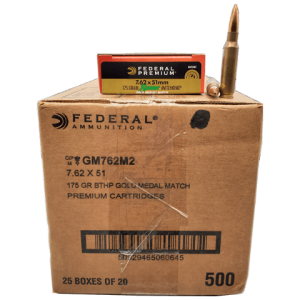 7.62×51 NATO – Federal Premium 175 Grain Gold Medal Match Case