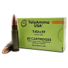 7.62×39 – TelaAmmo USA 124 Grain FMJ Steel Case – 20 Rounds