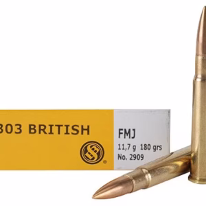 Sellier & Bellot 303 British Ammo 180 Grain Full Metal Jacket Box of 20