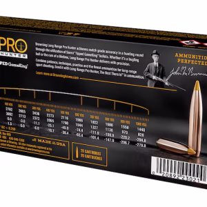 Browning Long Range Pro Hunter 300 Winchester Short Magnum (WSM) Ammo 180 Grain Sierra GameChanger Polymer Tip Box of 20