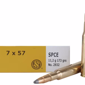 Sellier & Bellot 7x57mm Mauser (7mm Mauser) Ammo 173 Grain Jacketed Soft Point Box of 20