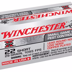 Winchester Super X 22 Short Ammo 29 Grain Plated Round Nose